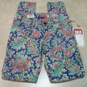 Sold Design Paisley Soho Super Skinny Denim Jeans